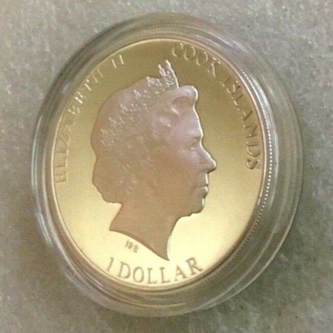Cook Islands 2011 $1 Marilyn Monroe Anniversary Silver Pl Proof Coin Copyright Atje Hjort