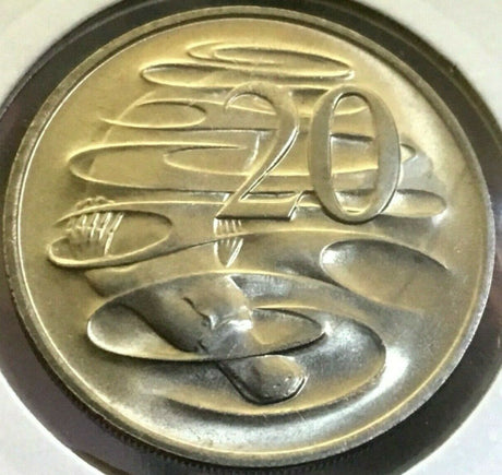 Australia 1977 20 Cent Uncirculated Platypus ex Roll