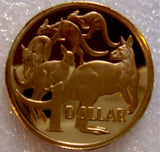 Australia 1985 $1 Uncirculated Mob of Roos