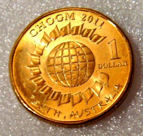 Australia 2011$1 Perth CHOGM ex Royal Australian Mint Roll Uncirculated