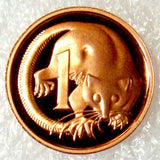 Australia 1987 1 Cent Proof Feather Tail Glider
