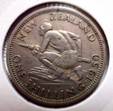New Zealand 1950 1 Shilling EF Extra Fine