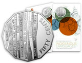 Australia 2019 50 Cent Frosted Uncirculated International Year of Indigenous Languages Carded