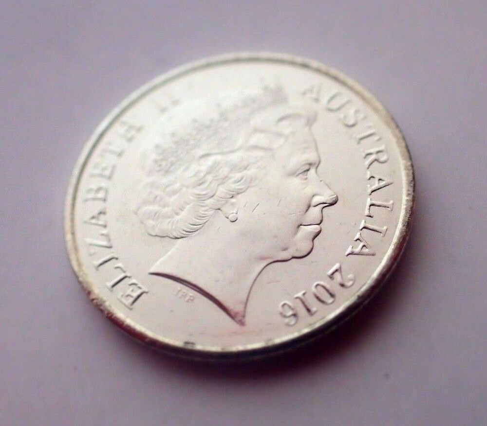 Australia 2016 5 Cent Uncirculated Queen's Head Obverse ex Bag Echidna