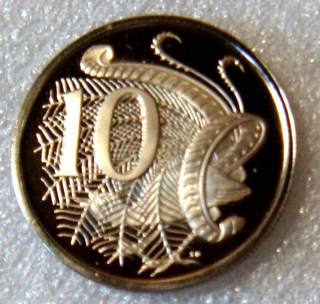 Australia 1966 10 Cent Proof Lyrebird