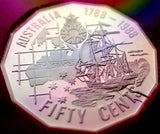 Australia 1988 50 Cent Proof Bicentenary Tall Ships