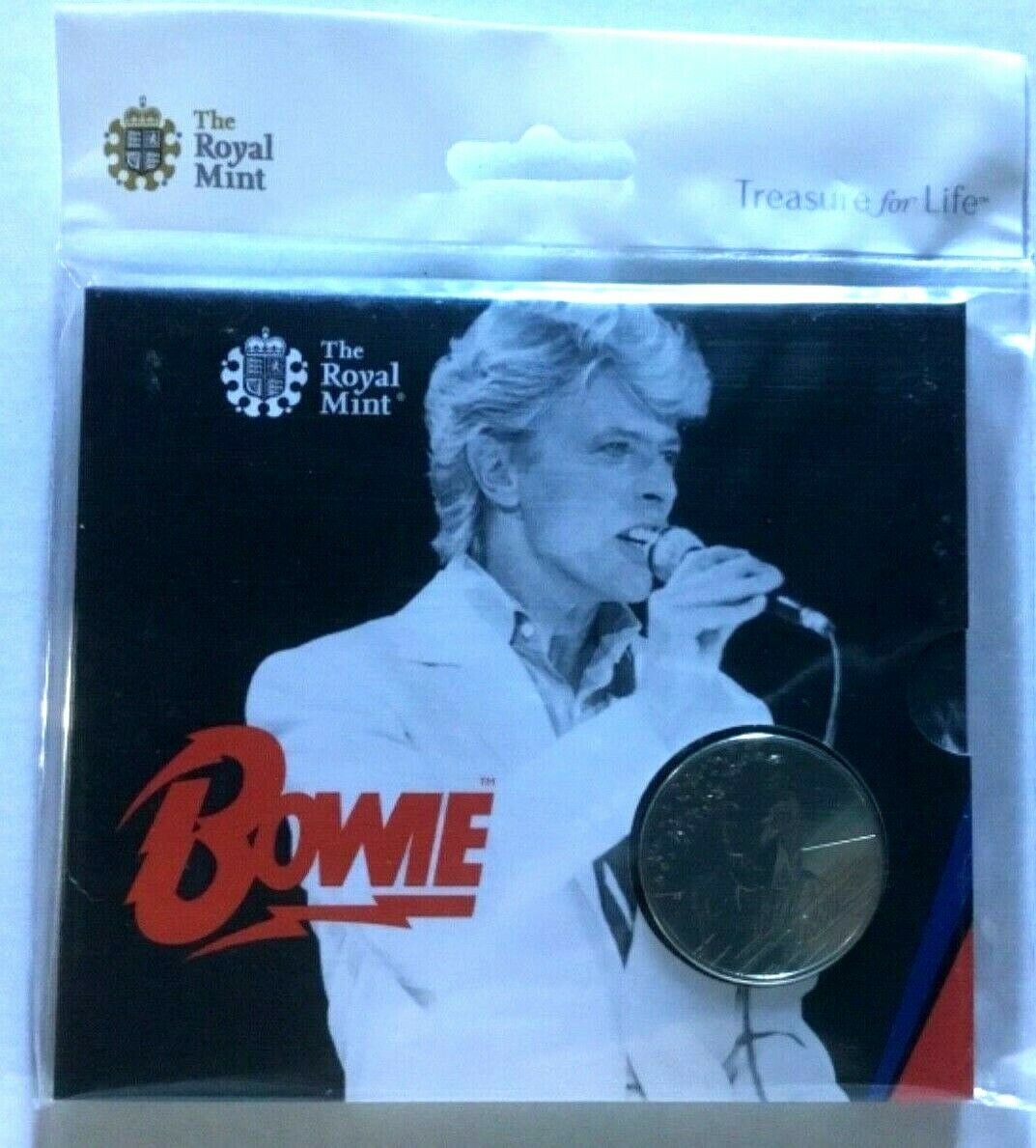 United Kingdom 2020 £5 Brilliant Uncirculated David Bowie Set of 4 Coin Pack