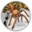 Tuvalu 2020 $1 Australia's Tarantula Deadliest and Dangerous Series Coloured 1 oz .999 Silver Proof Reverse
