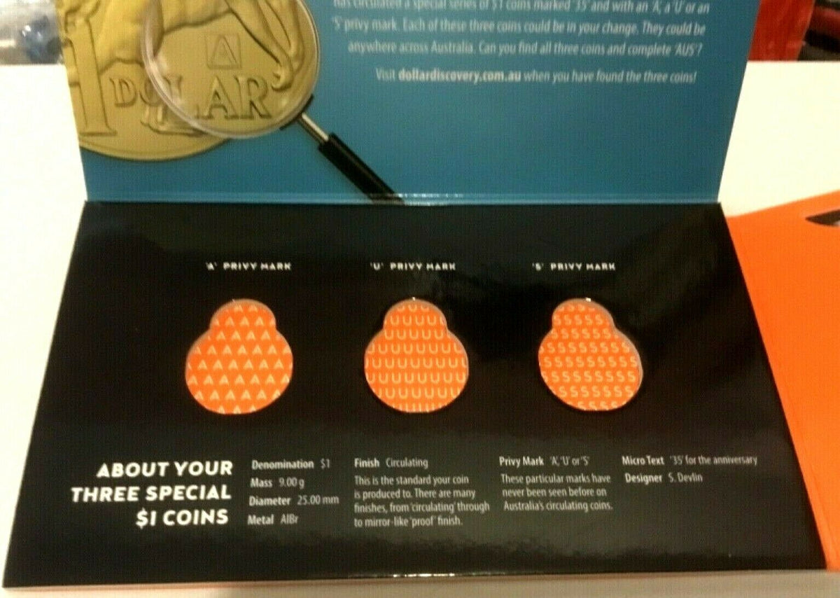 Australia 2018 Dollar Discovery Blue Booklet for $1 A U S Coins Sans Coins