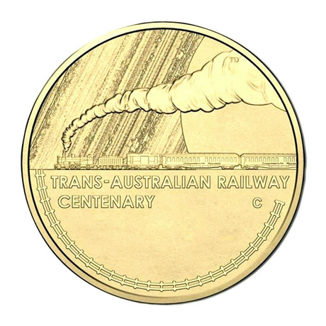 Australia 2017 $1 Uncirculated Trans - Australian Railway Centenary C Mintmark