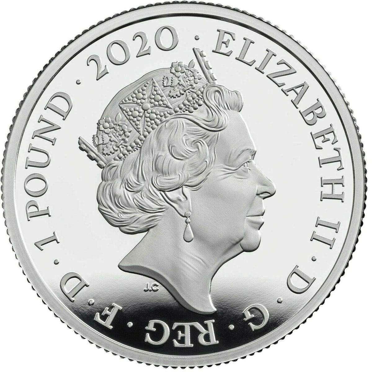United Kingdom 2020 £1 James Bond Aston Martin 1/2oz .999 Silver Proof