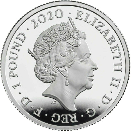 United Kingdom 2020 £1 James Bond Aston Martin 1/2oz .999 Silver Proof