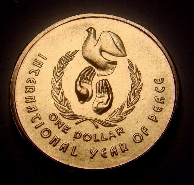 Australia 1986 $1 Uncirculated International Year of Peace
