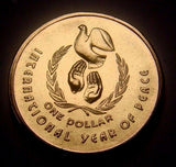 Australia 1986 $1 Uncirculated International Year of Peace