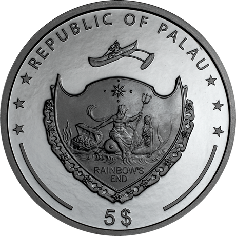 Republic of Palau 2021 $5 Magical Lamp 1oz Silver Black Proof Smartminting®