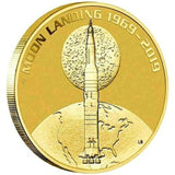 Australia 2019 $1 Moon Landing 50th Anniversary Stamp and Coin Cover PNC Neil Armstrong Recording