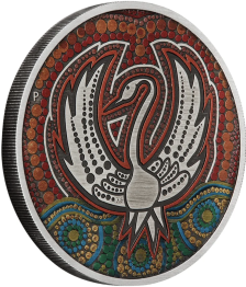 Australia 2022 $2 Maali Swan 2 oz .9999 Antique Silver Perth Mint
