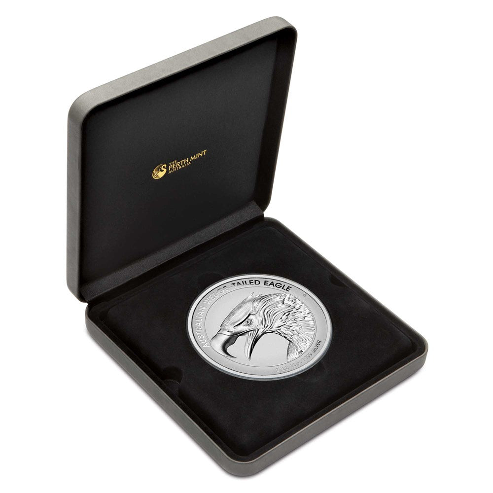 2022 $10 Australian Wedge-Tailed Eagle 10 oz 99.99% Silver Enhanced Reverse Proof High Relief Coin Perth Mint