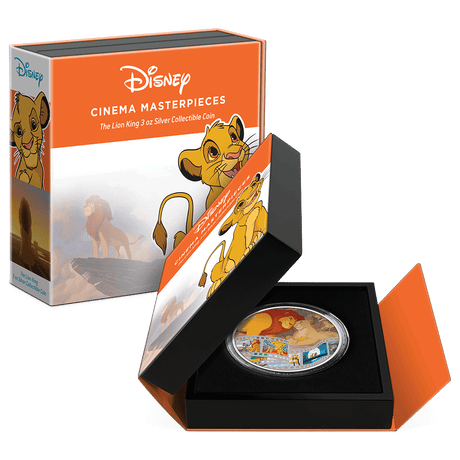 Niue 2022 $10 Disney Cinema Masterpieces - The Lion King 3oz Silver Coloured Coin