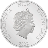 Niue 2022 $10 Disney Cinema Masterpieces - The Lion King 3oz Silver Coloured Coin