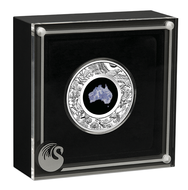 Australia 2022 $1 Great Southern Land 1oz Silver Proof Lepidolite Coin Perth Mint