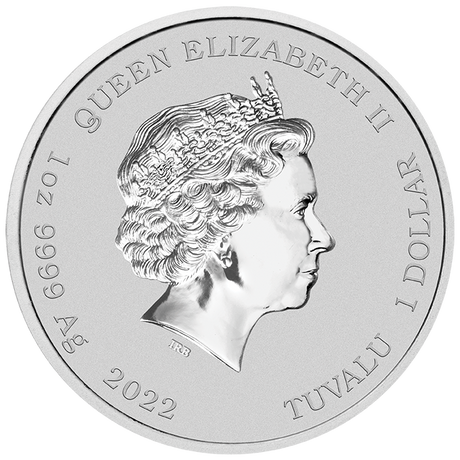 Tuvalu 2022 $1 James Bond 60 Years of Bond 1oz Silver Brilliant Uncirculated Coin in Card Perth Mint