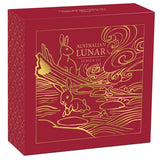 Australia 2023 $100 Australian Lunar Series III Year of the Rabbit 1oz Gold Proof Coin Perth Mint
