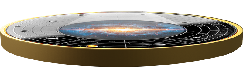 Cameroon 2023 500 Francs CFA Milky Way Planets of the Solar System Series Black Ruthenium Silver