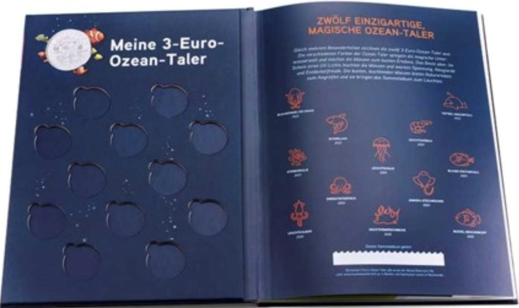 Republic of Austria 2022 Luminous Marine Life Collector Album