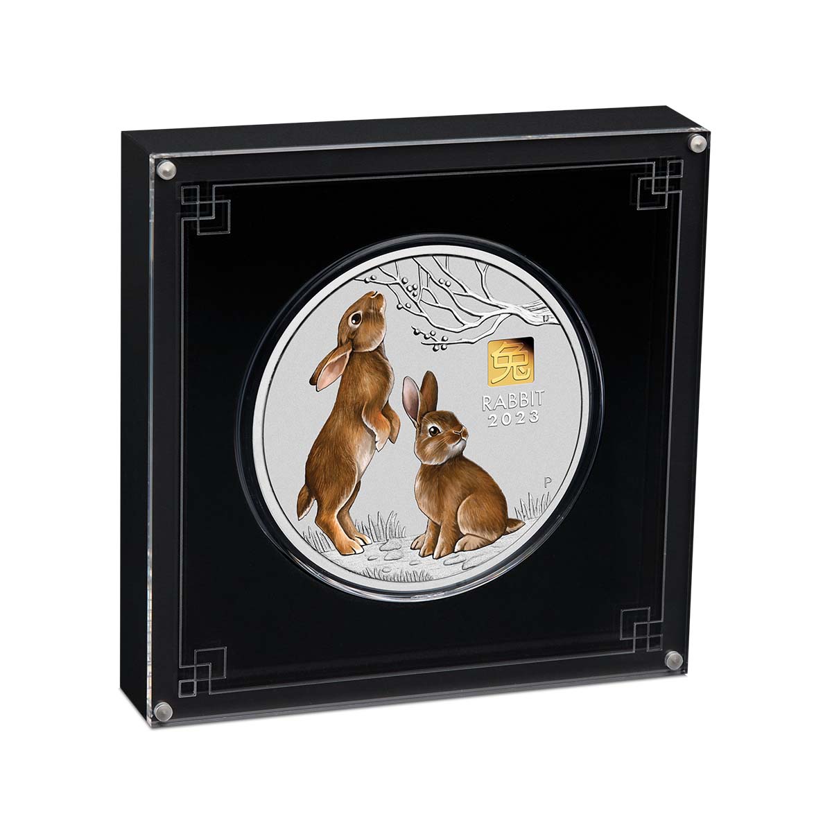 Australian Lunar Series III 2023 $30 Year of the Rabbit 1 Kilo Silver with 1 Gram Gold Privy Mark Coin Perth Mint