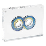 Australia 2022 $2 Ouroboros 2oz .9999 Silver Antiqued Coloured Coin Perth Mint