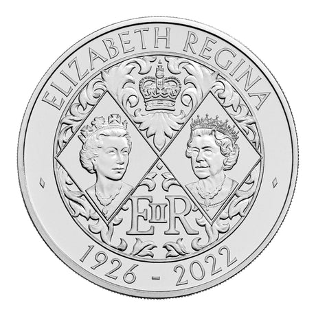 United Kingdom 2022 £5 King Charles III Queen Elizabeth II Tribute Brilliant Uncirculated Coin