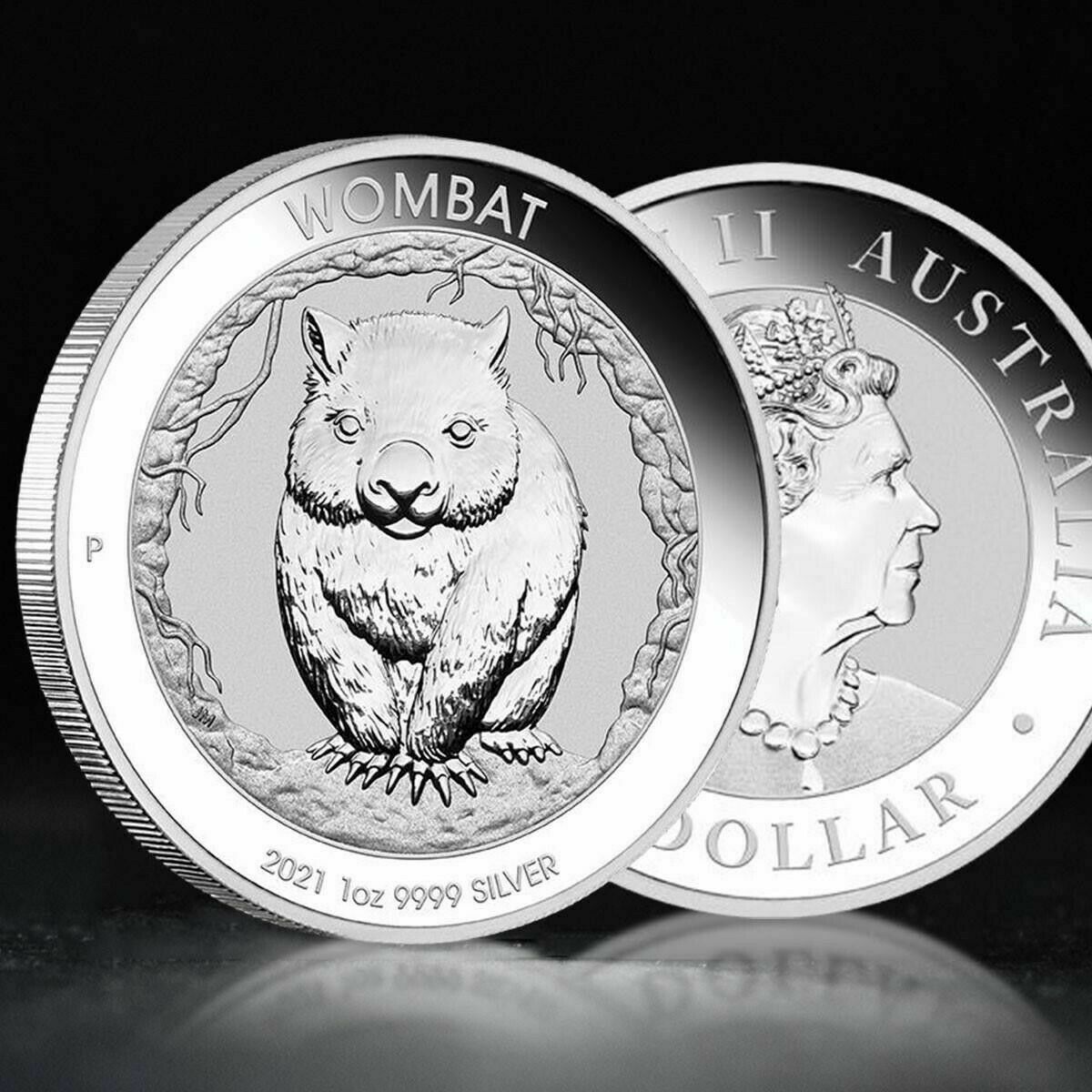 Australia 2021 $1 Uncirculated Wombat 1oz Silver