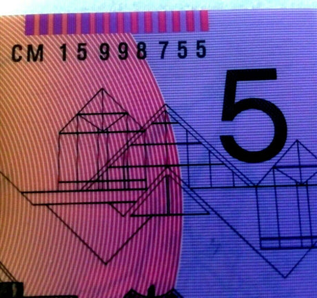 Australia 2015 $5 Uncirculated CM Prefix Old Generation Banknote