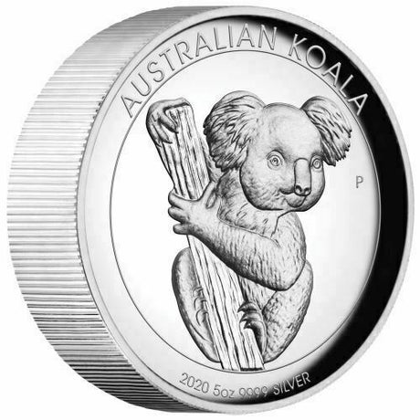 Australia 2020 $8 Proof Australian Koala 5 Oz 99.99 Silver High Relief Perth Mint
