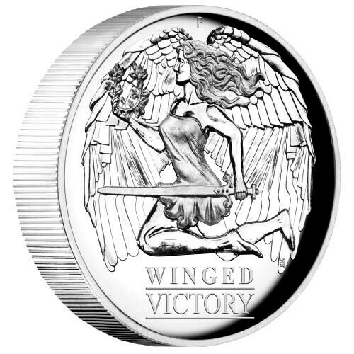 Australia 2021 $1 Winged Victory 1oz Silver Proof High Relief 3000 MADE