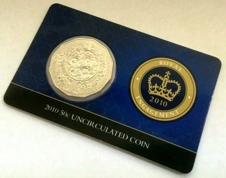 Australia 2010 50 Cent Uncirculated Royal Engagement