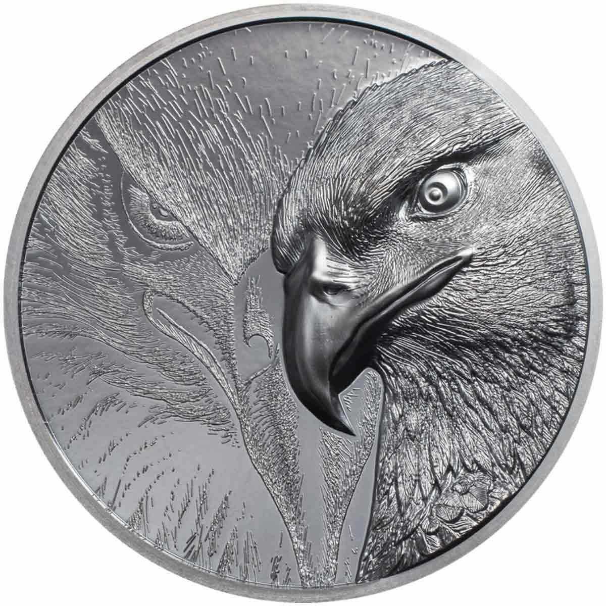 Mongolia Majestic Eagle 2020 1000 Togrog Black Proof 2oz Silver CIT Smartminting®