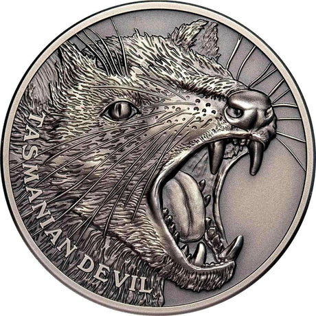 Niue 2019 $1 Tasmanian Devil $1 1oz Antique Silver