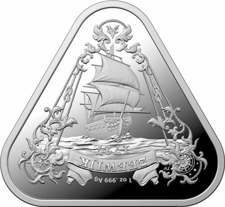 Australia  2020 $1 Uncirculated 1 Oz Silver Triangular Investment Coin – Zeewijk