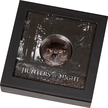 Palau 2021 $10 Eagle Owl Hunters by Night 2 oz Silver Coin CIT Smartminting®