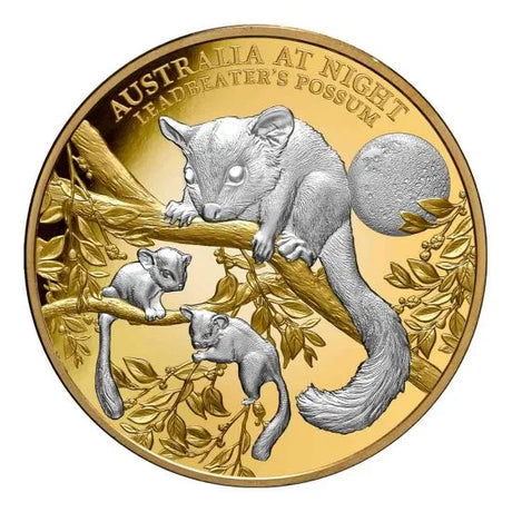 Niue 2022 $100 Australia at Night Leadbeater Possum 1oz Gold