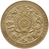 Niue 2022 $5 Nuestra Senora de Atocha 2 oz Gilded Silver with Sunken Treasure Inlay- 50 made