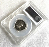 Reverse holder: Australia 1977 10-cent proof coin in PCGS holder, showing Stuart Devlin’s lyrebird reverse.