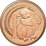 Australia 2017 1 Cent Uncirculated Possum Magic Little Hush Reverse