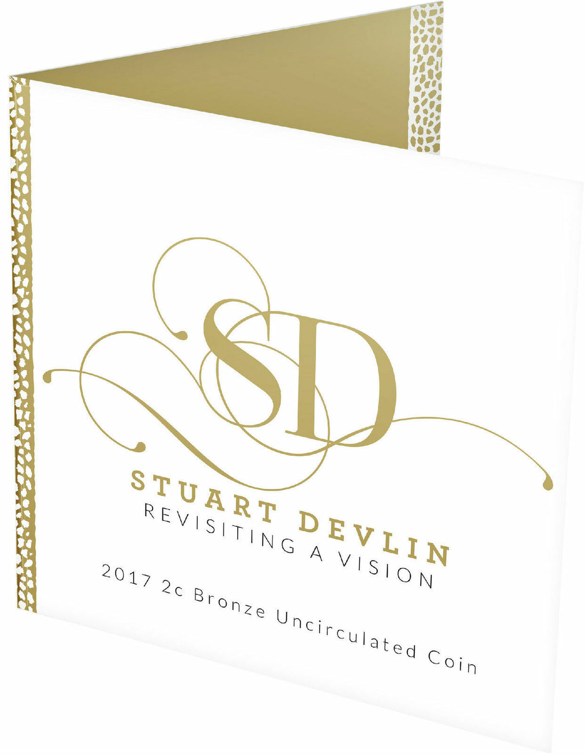 Australia 2017 2 Cent Uncirculated Carded Stuart Devlin Kangaroo Folder Front