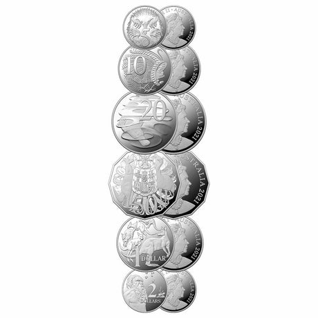 Australia 2021 Silver 6-Coin Proof Set