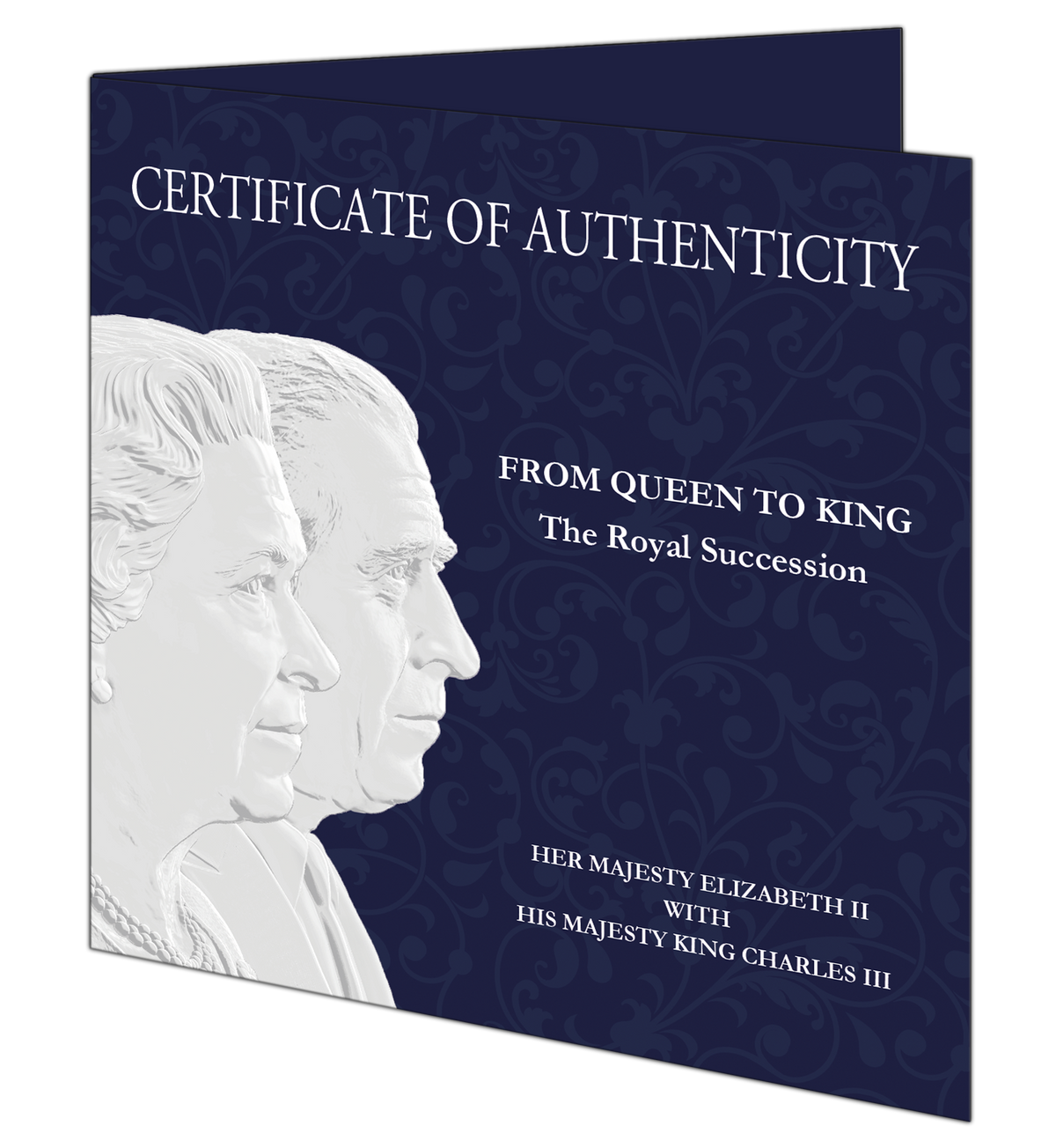 Barbados 2022 $5 Elizabeth II & Charles III Portraits 1oz Silver Prooflike Coin