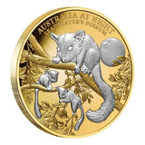 Niue 2022 $100 Australia at Night Leadbeater Possum 1oz Gold