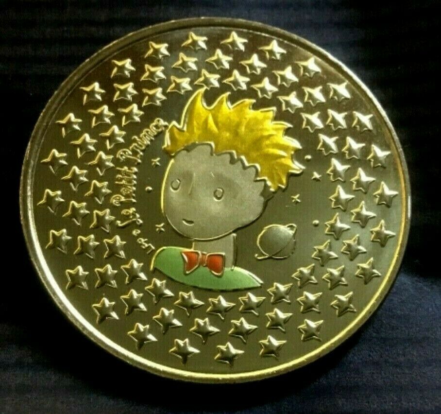 France 2021 The Little Prince Mini-Medal Yellow Metal